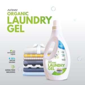 ARMI Laundry Gel Eco Detergent Liquid – Chitosan Based Bio Enzyme Washing Gel | Low Foaming | Eco Friendly | 1L