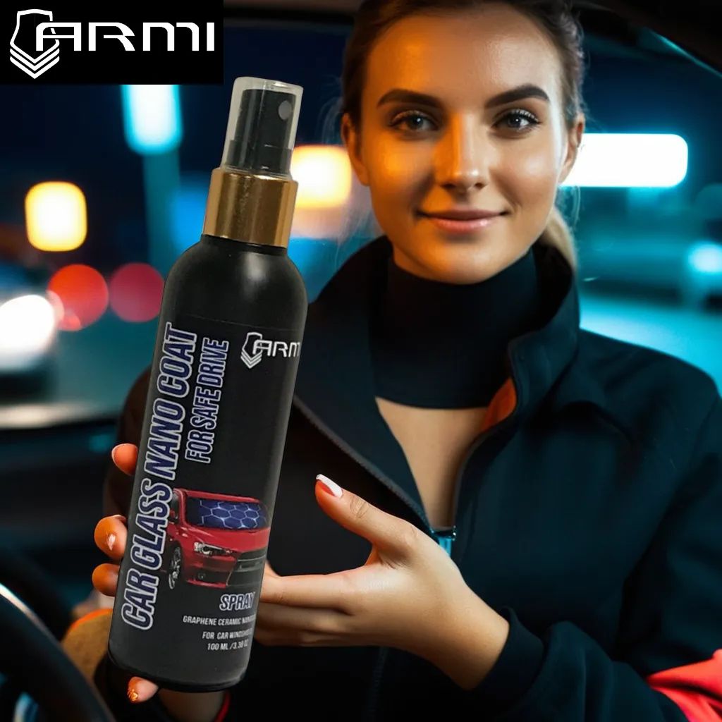 ARMI® Car Glass Nanocoating – Hydrophobic Nano Shield for Windshield (100 ml) spray For safe drive • Graphene-Enhanced • Eco-Friendly • Non-Flammable : - Image 6