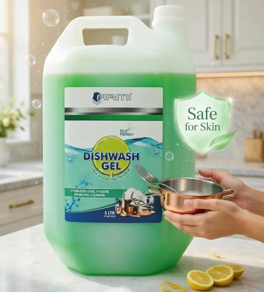 ARMI® Eco Dishwasher Gel – Deep Degreasing | Low Foam | Hygienic Shine | 5 L