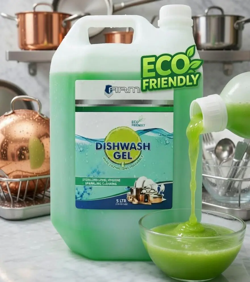 ARMI® Eco Dishwasher Gel – Deep Degreasing | Low Foam | Hygienic Shine | 5 L - Image 2