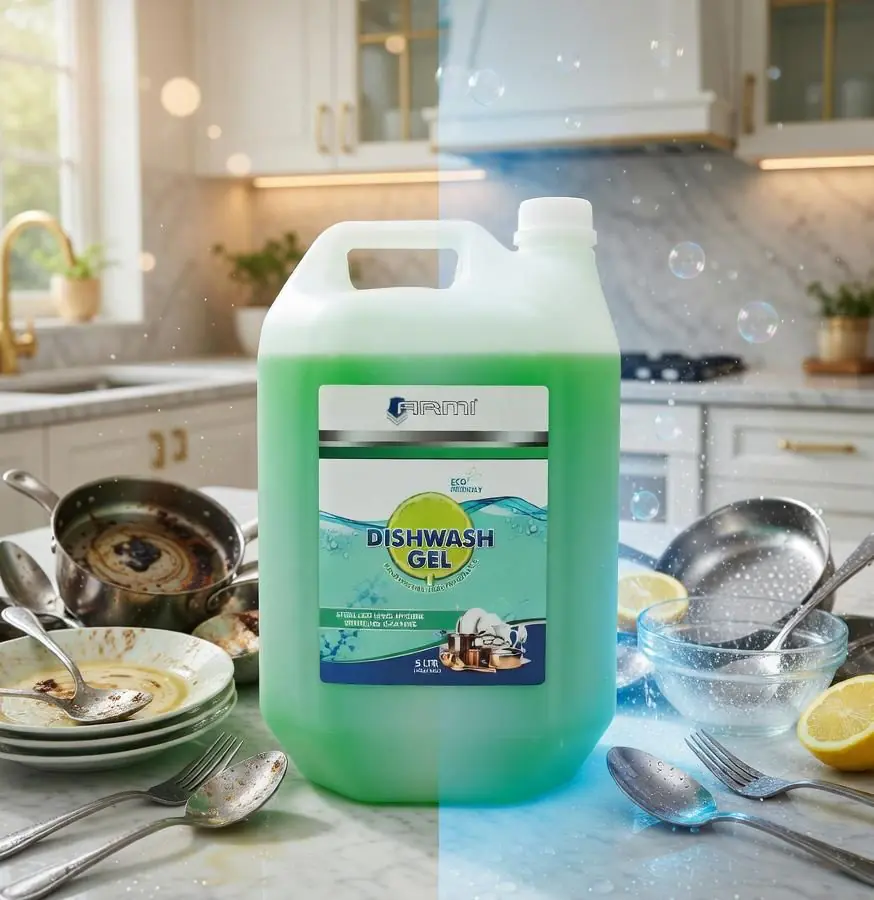 ARMI® Eco Dishwasher Gel – Deep Degreasing | Low Foam | Hygienic Shine | 5 L - Image 4