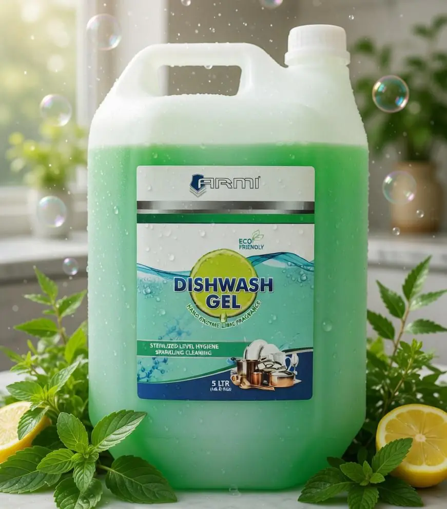 ARMI® Eco Dishwasher Gel – Deep Degreasing | Low Foam | Hygienic Shine | 5 L - Image 3