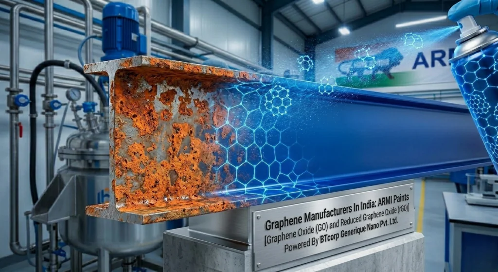 Graphene Manufacturers In India manufacturing bulk industrial anti corrosion coatings by BTCORP