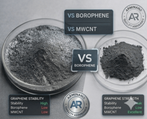 Borophene vs Graphene Powder Lab Setup