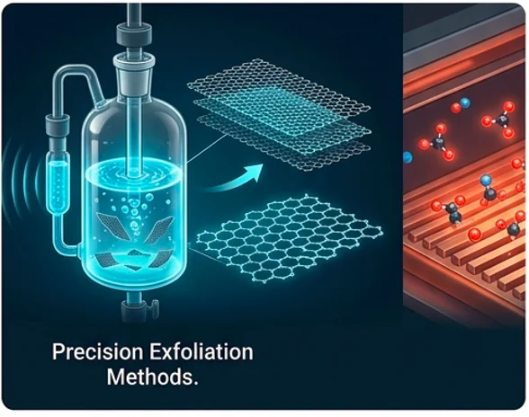 Industrial graphene manufacturing and high-purity carbon nanomaterials production by BTCORP Generic Nano.