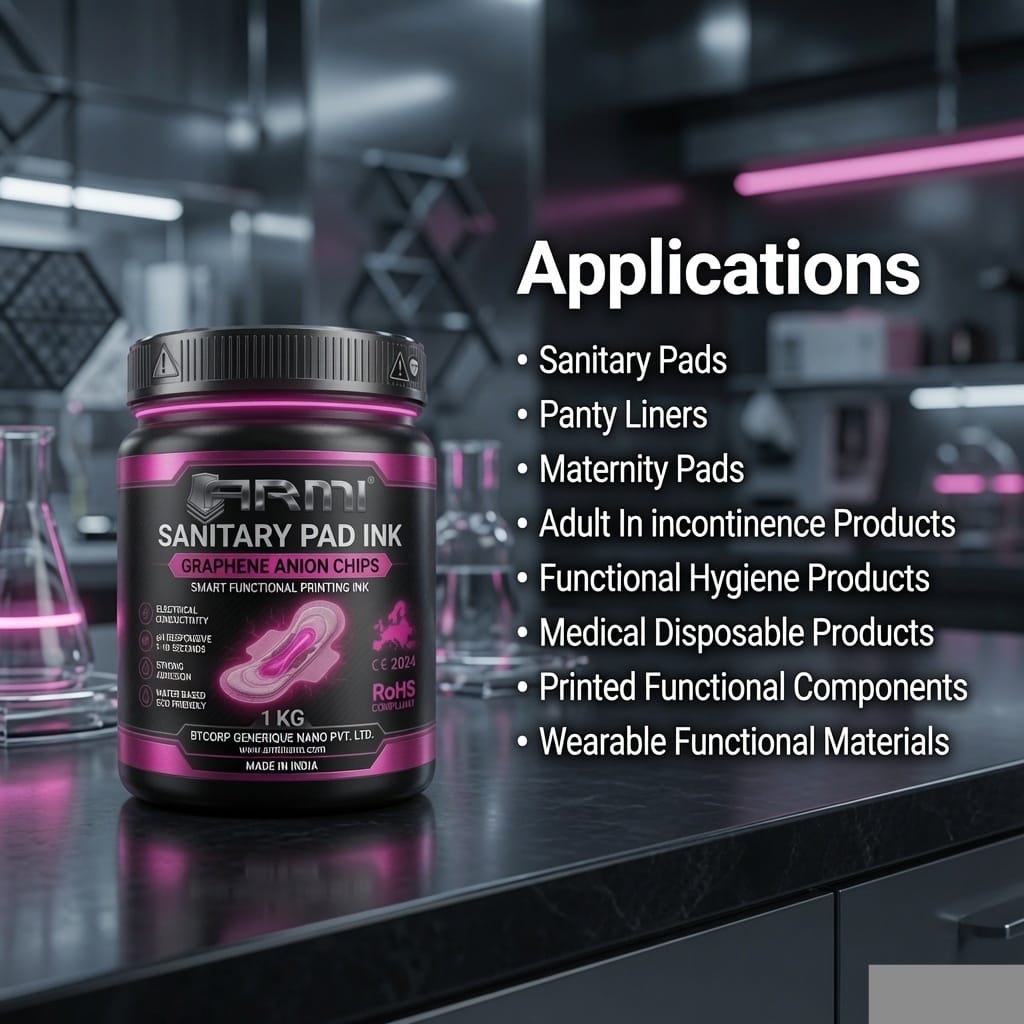 ARMI® Graphene Anion Chips for Sanitary Pad Ink | Premium Quality - Image 9