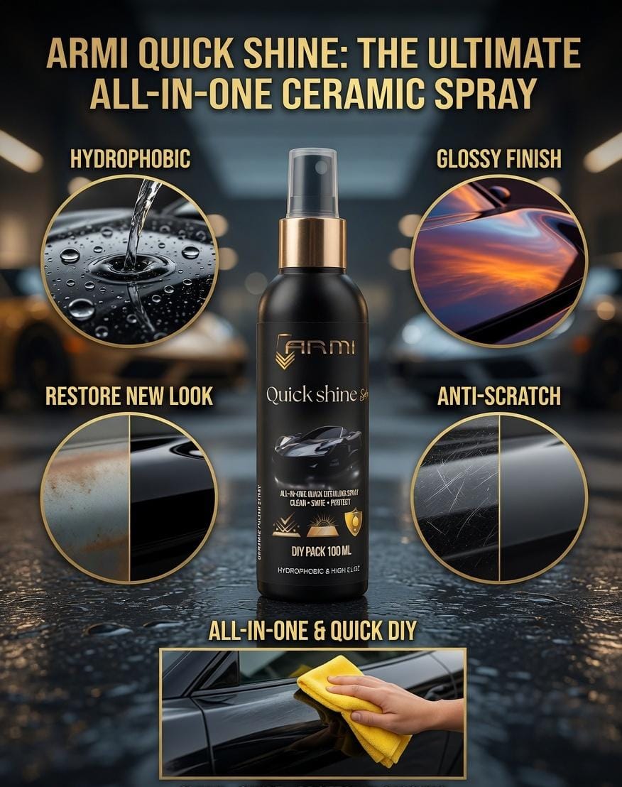 ARMI® QUICK SHINER – Premium Ceramic Nanocoating Spray (100 ml) - Image 2