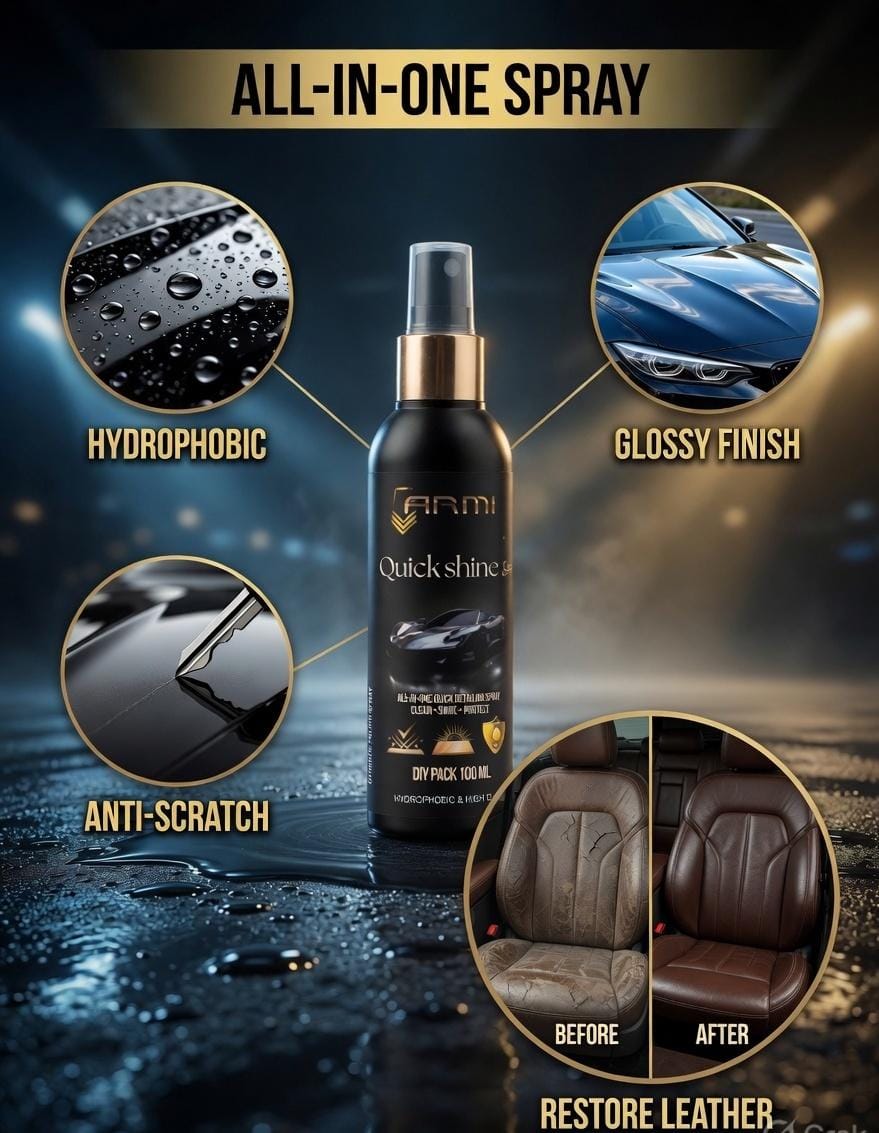 ARMI® QUICK SHINER – Premium Ceramic Nanocoating Spray (100 ml) - Image 9