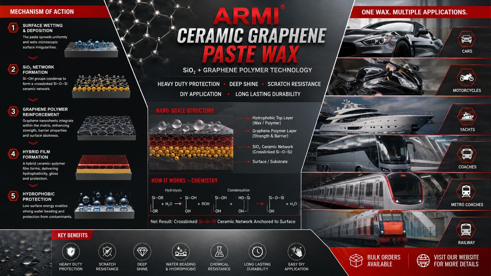 ARMI Ceramic Graphene Paste Wax Heavy Duty Protection