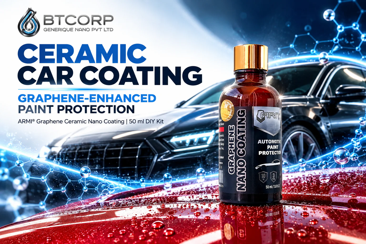 ARMI® Graphene Ceramic Nano Coating for Ceramic Car Coating and Automotive Paint Protection