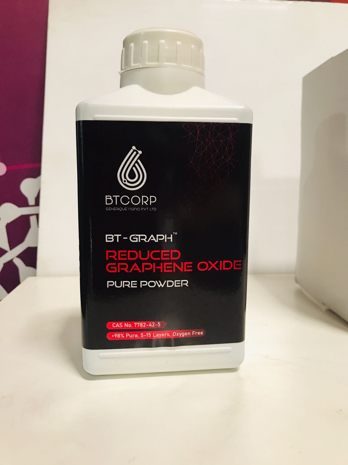 BTcorp Reduced Graphene Oxide Pure Powder packaging