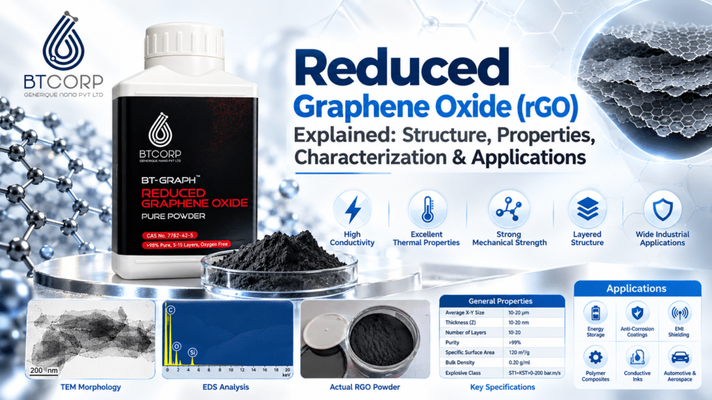 Reduced Graphene Oxide (rGO) Pure Powder – Structure, Properties and Applications